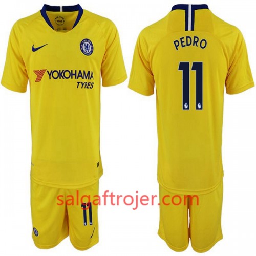 Chelsea Fodboldtrøjer Pedro 11 Børn Udebanesæt 2018/19 Kort ærmer Chelsea Fodboldtrøjer Pedro 11 Børn Udebanesæt 2018/19 Kort ærmer